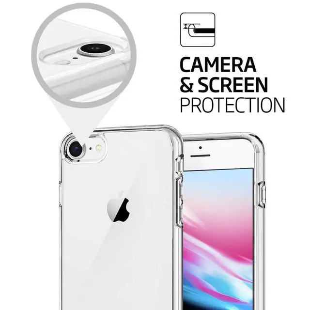 Alt view image 6 of 6 - Phone Case Compatible with iPhone SE (2nd 2020 and 3rd 2022 Generation) & iPhone 7 & iPhone 8, Clear Case Shockproof Protective Bumper Slim Cover for 4.7 Inch