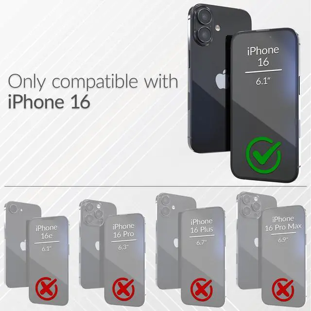 Alt view image 2 of 7 - Dual Guard Compatible with iPhone 16 Case, Compatible with MagSafe Shockproof Protection Dual Layer Case for Apple iPhone 16 (6.1") - Sage