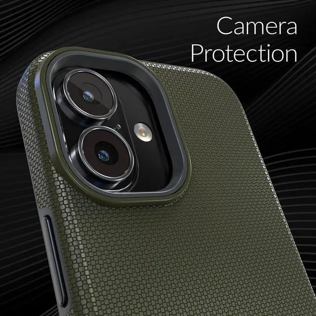 Alt view image 3 of 7 - Dual Guard Compatible with iPhone 16 Case, Compatible with MagSafe Shockproof Protection Dual Layer Case for Apple iPhone 16 (6.1") - Sage