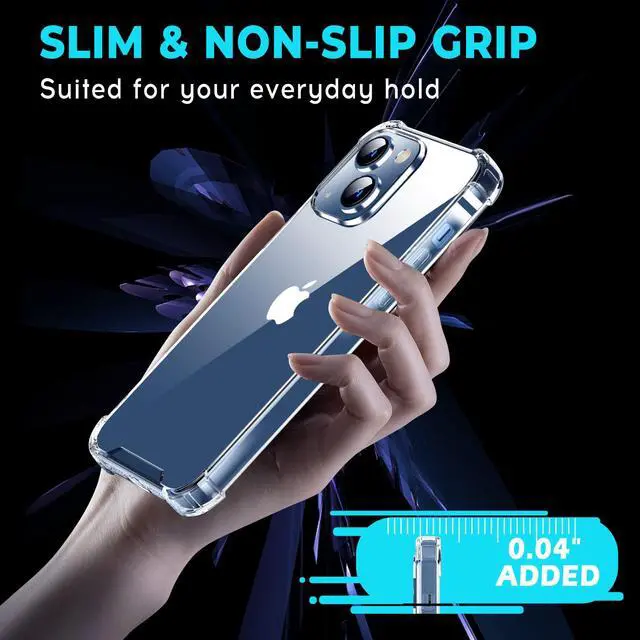Alt view image 6 of 7 - for iPhone 14/13 Case with 4 Corners Shockproof Protection, Clear Case for Women Men, Kids