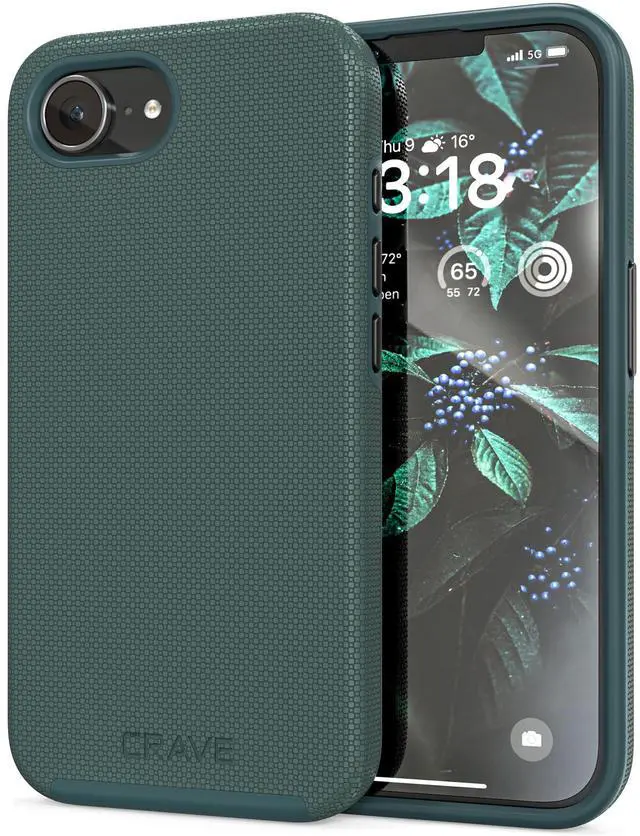 Main image of for iPhone 17e Case and iPhone 16e Case, Shockproof Protection Dual Layer Case for iPhone 17e, iPhone 16e (6.1 inch) - Forest Green