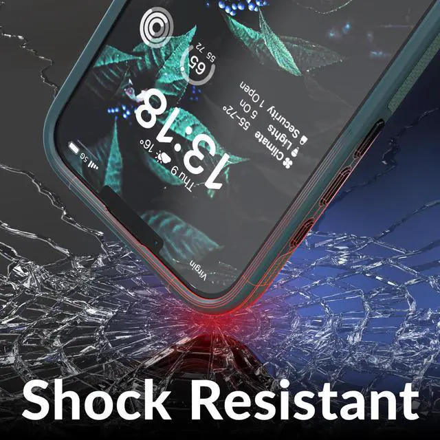 Alt view image 5 of 7 - for iPhone 17e Case and iPhone 16e Case, Shockproof Protection Dual Layer Case for iPhone 17e, iPhone 16e (6.1 inch) - Forest Green