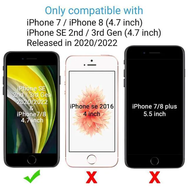 Alt view image 3 of 7 - for iPhone SE 3(2022)/SE(2020)/8/7 Wallet Case with Card Holder, Premium Floral PU Leather Flip Case with Kickstand Card Slots,Wrist Strap, Durable Shockproof Cover 4.7 Inch, Forest