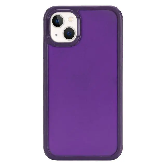 Alt view image 4 of 5 - for iPhone 14 Case with Built-in Screen Protector & Full Body Protective,for Apple iPhone 13 Phone Cases for Men Women Girl-Dark Purple