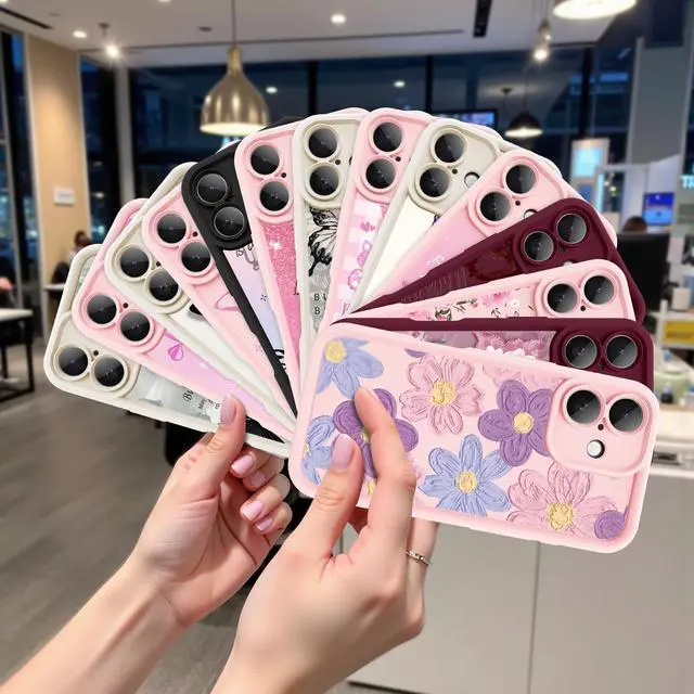 Alt view image 6 of 7 - for iPhone 16 Case, Creative Butterfly Pattern Design for Girl Women, Soft Silicone Shockproof Anti-Scratch Protection Phone Cover for iPhone 16 (3D Black Butterfly)