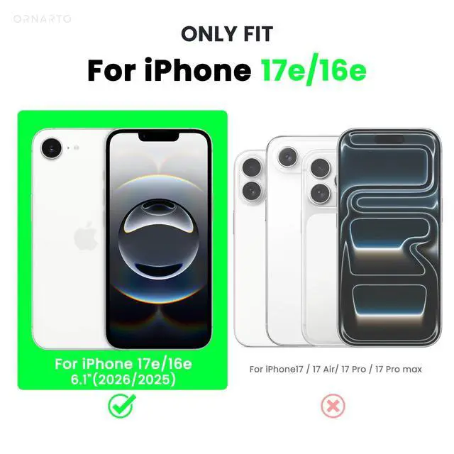 Alt view image 2 of 6 - Compatible with iPhone 17e Case and for iPhone 16e Case 6.1", Liquid Silicone 3 Layers Full Covered Soft Gel Rubber Shockproof Cover, Protective Phone Cases for 16e & 17e-Chalk Pink