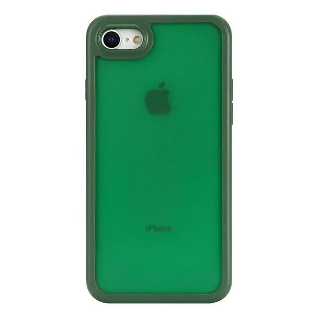 Alt view image 4 of 5 - for iPhone SE 2020/2nd/2022/3rd Case with Built-in Screen Protector & Full Body Protective,for Apple iPhone 7/8 Phone Cases for Men Women Girl-Dark Green