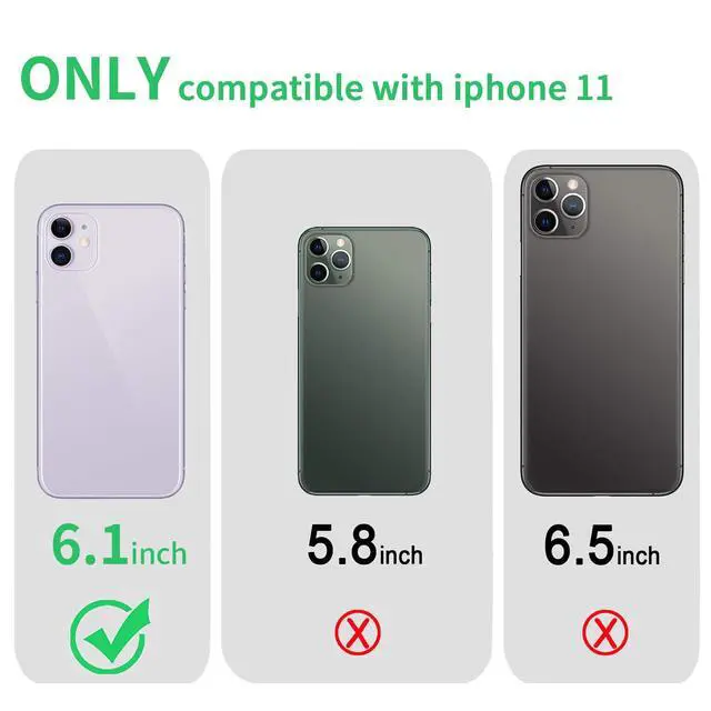 Alt view image 2 of 7 - Compatible with iPhone 11 Case, Clear TPU Phone Cases Shockproof Bumper Cover Anti-Scratch Protective Slim Thin Crystal Phone Case for 11 6.1inch