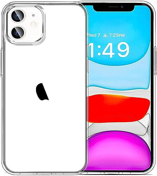 Main image of Compatible with iPhone 11 Case, Clear TPU Phone Cases Shockproof Bumper Cover Anti-Scratch Protective Slim Thin Crystal Phone Case for 11 6.1inch