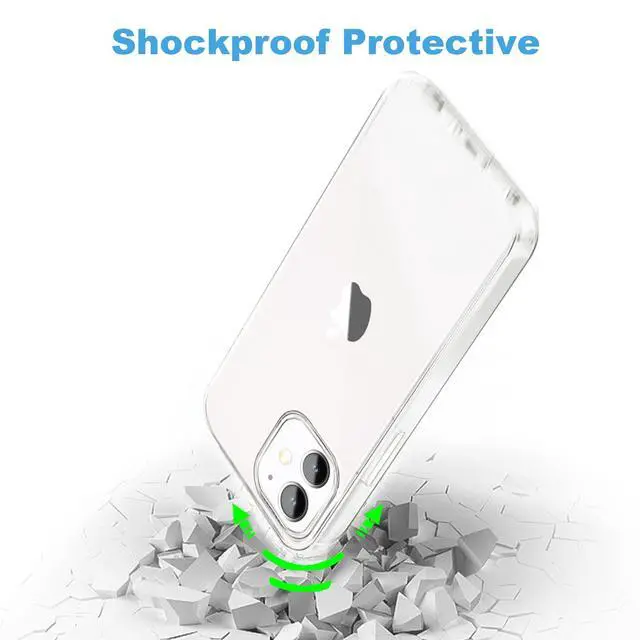 Alt view image 5 of 7 - Compatible with iPhone 11 Case, Clear TPU Phone Cases Shockproof Bumper Cover Anti-Scratch Protective Slim Thin Crystal Phone Case for 11 6.1inch