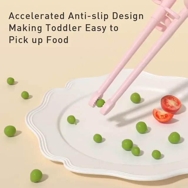 Alt view image 4 of 7 - Kids Chopsticks - Made of High Quality Food Grade Material - Great Chopsticks for Kids - Includes Sturdy and Practical Portable Box
