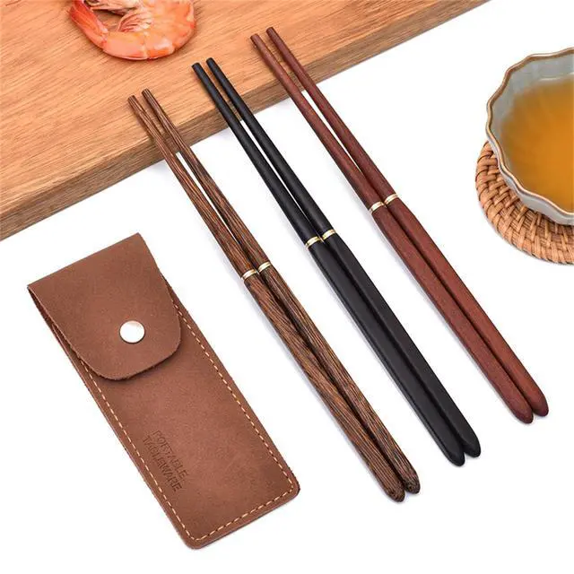Alt view image 4 of 7 - Foldable Chopsticks with Storage Case Easy to Carry Detachable Chopsticks Practical Tableware for Outdoor Dining