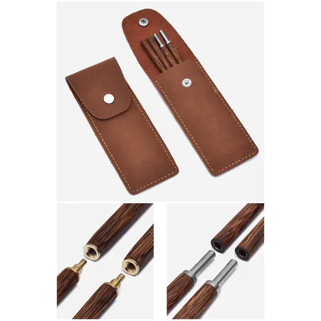 Alt view image 7 of 7 - Foldable Chopsticks with Storage Case Easy to Carry Detachable Chopsticks Practical Tableware for Outdoor Dining