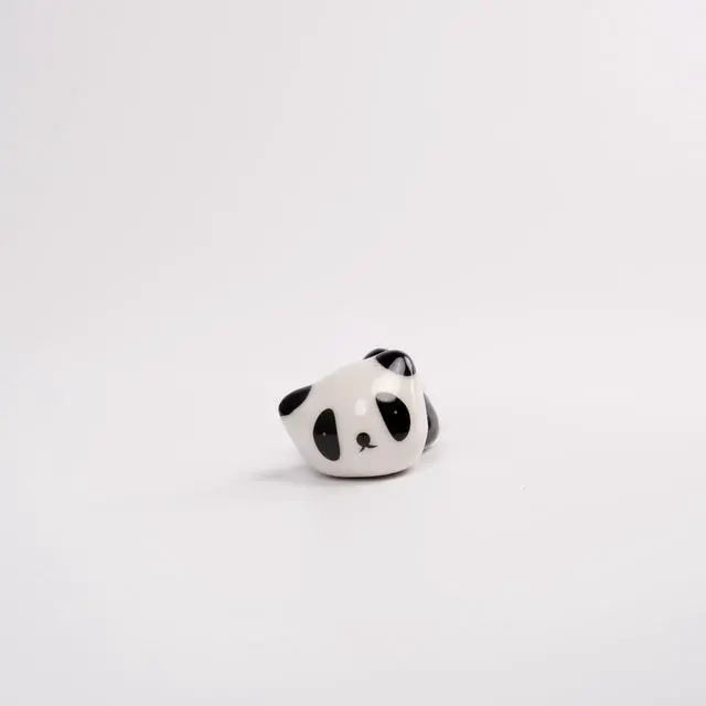 Alt view image 5 of 7 - 8 Pcs Cute Ceramic Panda Chopsticks Rest Rack Stand Holder for Chopsticks, Ceramic Ware Chopsticks Stand Rest Rack, Matcha Scoop Holder Rest, Gift Suitable For Everyone