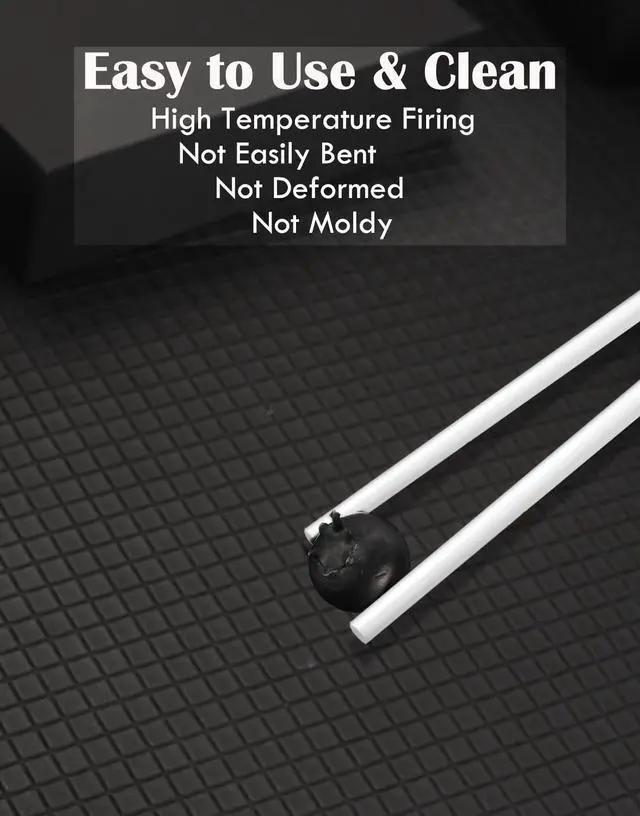 Alt view image 4 of 7 - Ceramic Chopsticks Set of 5,Reusable,White,Gift set