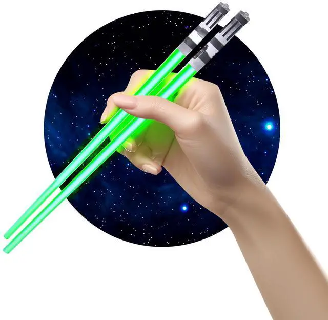 Main image of Sabers Chop Lightsaber Led Light Up 1 Pair Skywalker Green