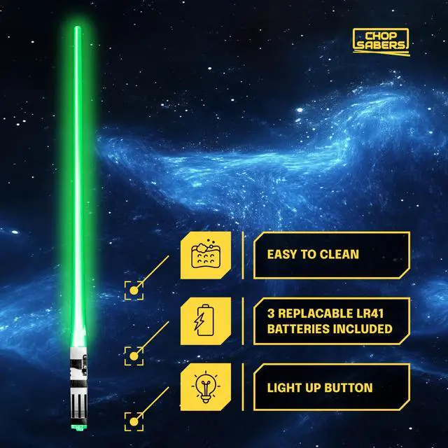 Alt view image 4 of 5 - Lightsaber Chopsticks Light Up - LED Glowing Light Saber Star Wars Chop Sticks - Reusable Sushi Lightup Sabers Chopstick Set Of 2 Green and Red Pairs
