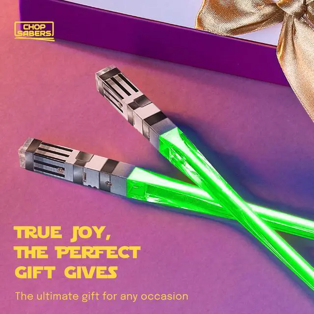 Alt view image 6 of 7 - Sabers Chop Lightsaber Led Light Up 1 Pair Skywalker Green