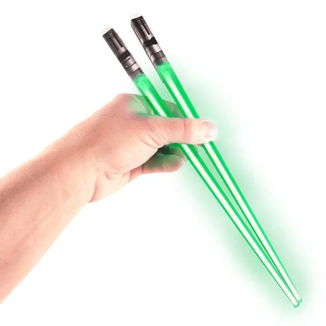 Alt view image 7 of 7 - Sabers Chop Lightsaber Led Light Up 1 Pair Skywalker Green