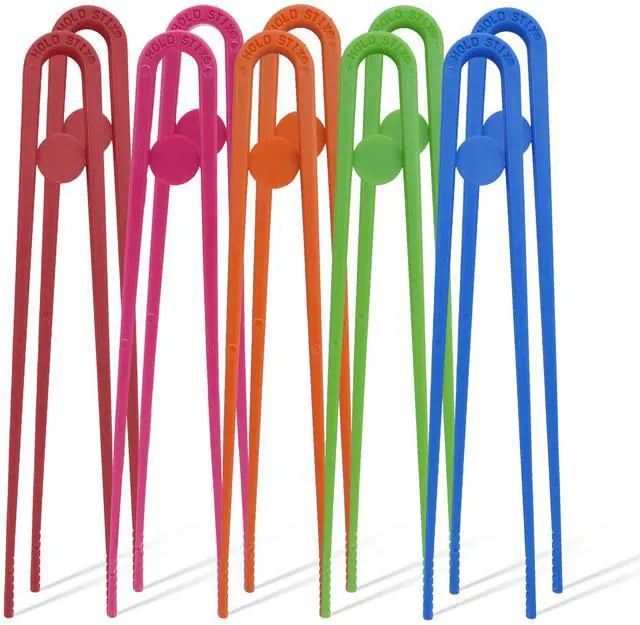 Main image of Training Chopsticks - Fun & Easy-to-Use Chopstick Helper for Beginners-10-Pieces Reusable, Dishwasher Safe - Beginner Chopsticks for Learning, Snacks, Sushi & Everyday Meals