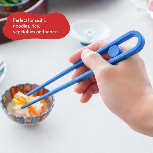 Alt view image 6 of 7 - Training Chopsticks - Fun & Easy-to-Use Chopstick Helper for Beginners-10-Pieces Reusable, Dishwasher Safe - Beginner Chopsticks for Learning, Snacks, Sushi & Everyday Meals