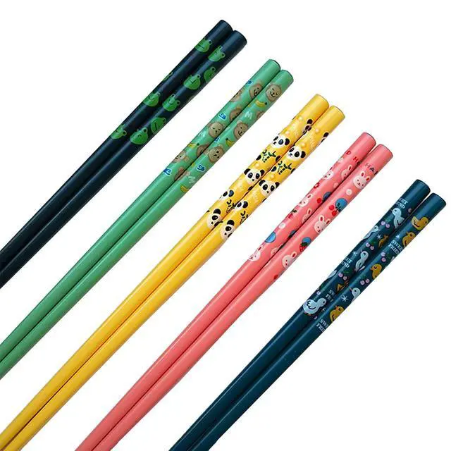 Alt view image 5 of 6 - Handmade Japanese Chopsticks Reusable Natural Wooden Chopstick with Box, 5 Pairs Gift Set