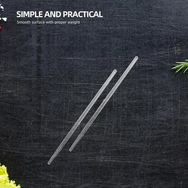 Alt view image 7 of 7 - Clear Glass Chopsticks Reusable Lightweight Dining Sticks 9.44 Inch for Sushi Japanese Bbq Noodle Soup Travel Picnic
