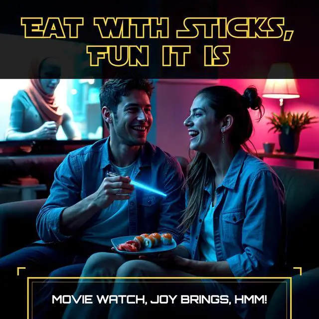 Alt view image 2 of 7 - Lightsaber Chopsticks Light Up Star Wars Chopstick Light Up Mini Light Saber Chopsticks for Adults Cool Chopstick Light Led Chop Sticks Jedi Stix Blue Red 2 Pairs