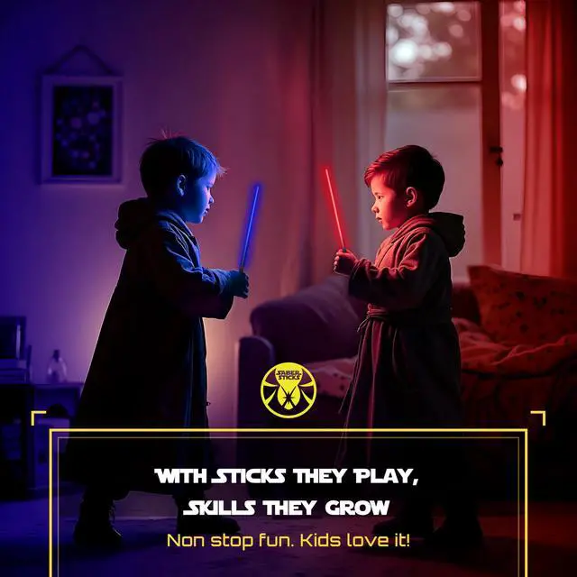 Alt view image 4 of 7 - Lightsaber Chopsticks Light Up Star Wars Chopstick Light Up Mini Light Saber Chopsticks for Adults Cool Chopstick Light Led Chop Sticks Jedi Stix Blue Red 2 Pairs