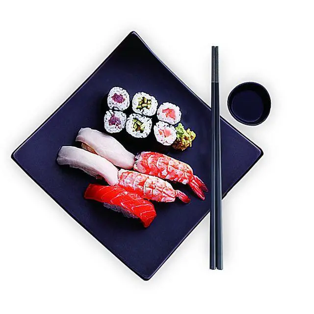 Alt view image 6 of 7 - Metal Chopsticks Reusable Black Titanium Plated Stainless Steel Chopstick Dishwasher Safe Chop Sticks Japanese Korean Square Chopsticks 9.5Inches Non-Slip for Beginners Food Cooking 5 pairs Gift Set