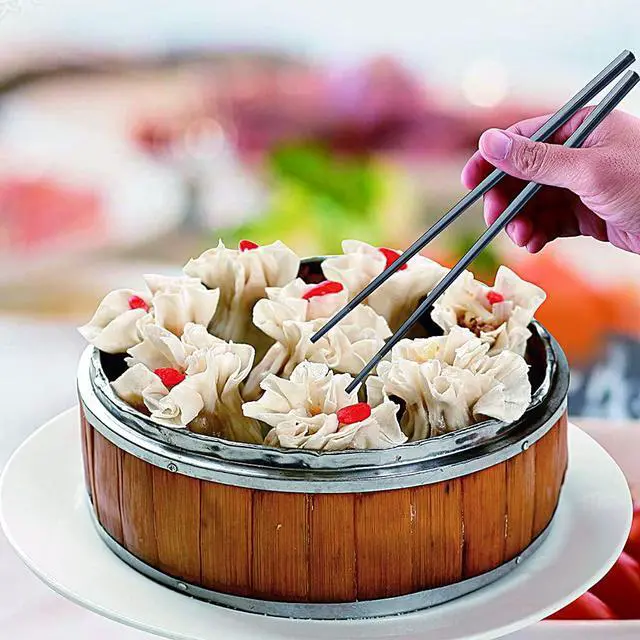 Alt view image 7 of 7 - Metal Chopsticks Reusable Black Titanium Plated Stainless Steel Chopstick Dishwasher Safe Chop Sticks Japanese Korean Square Chopsticks 9.5Inches Non-Slip for Beginners Food Cooking 5 pairs Gift Set