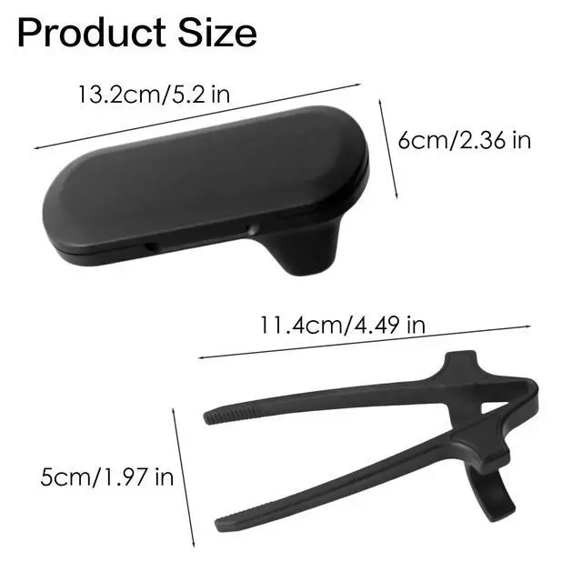Alt view image 5 of 7 - Finger Chopsticks Black, Ergonomic Finger Snacking chopsticks, Set of 2 with Portable Storage Cases, Gamer Chopsticks, Perfect for Snacking on Chips, Nuts, and Popcorn
