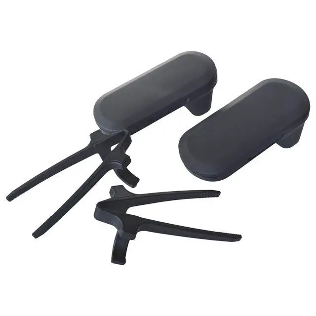 Alt view image 7 of 7 - Finger Chopsticks Black, Ergonomic Finger Snacking chopsticks, Set of 2 with Portable Storage Cases, Gamer Chopsticks, Perfect for Snacking on Chips, Nuts, and Popcorn