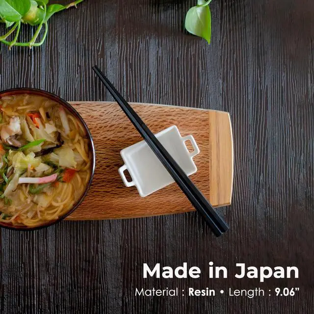 Alt view image 3 of 6 - Himawaridou Hexagonal Resin Chopsticks, Lightweight and Easy to Use, Made in Japan, 9.1 in