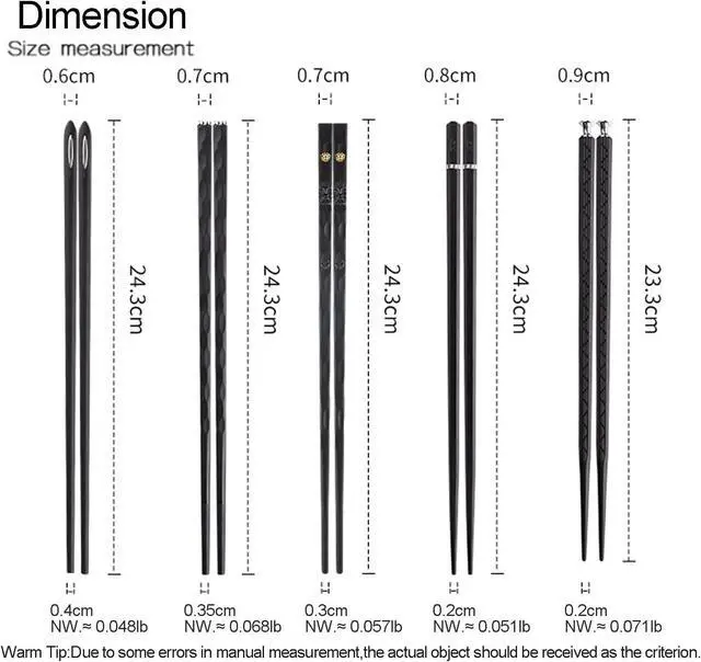 Alt view image 2 of 7 - 5 Pairs Food Grade PET+Glass Fiber Alloy Polymer Laser Engraving Japanese Metal Chopsticks, Squared Edge Non-Slip Chop Sticks Pack Reusable Gift with Case