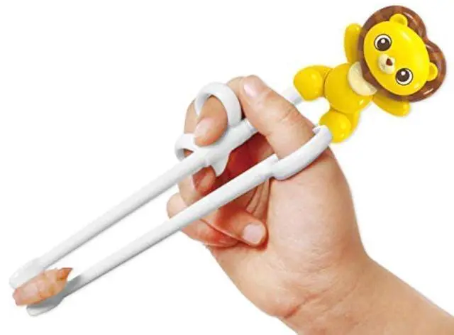 Main image of Chopsticks, Training Chopsticks, Learning, Beginner, Brain Training, Practice, Korean Food, Japanese Sushi, 1 Step to Learn Chopstick, Right Handed - Made in Korea (Lion)