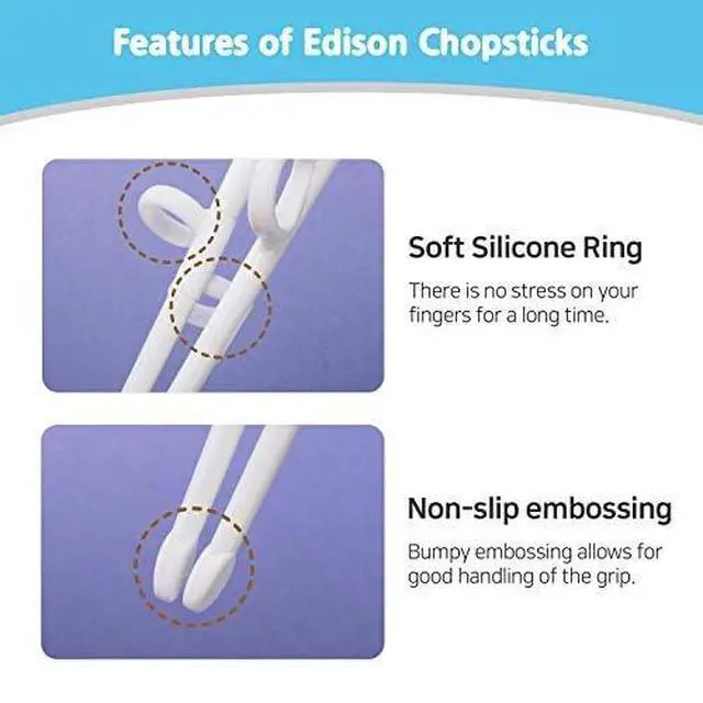 Alt view image 5 of 7 - Chopsticks, Training Chopsticks, Learning, Beginner, Brain Training, Practice, Korean Food, Japanese Sushi, 1 Step to Learn Chopstick, Right Handed - Made in Korea (Lion)