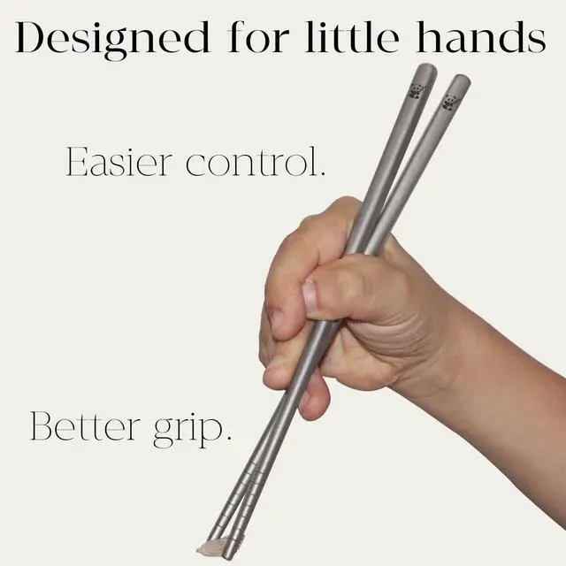 Alt view image 6 of 7 - 1 Pair Titanium Chopsticks-Unbreakable Camping & Travel Utensils, Panda Laser Engraved Lightweight Chopsticks Gift Set with Carry Case, Drawstring Bag/Dishwasher Safe(99.8% Pure Titanium)