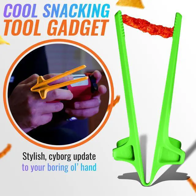 Alt view image 5 of 7 - LITE Finger Chopsticks for Gamers 4PC NEON Bundle - As Seen on Shark Tank! The Official Snacking Tool of the Future - Enjoy Snacks and Chips with Ease - Innovative Gaming Snacking Solution