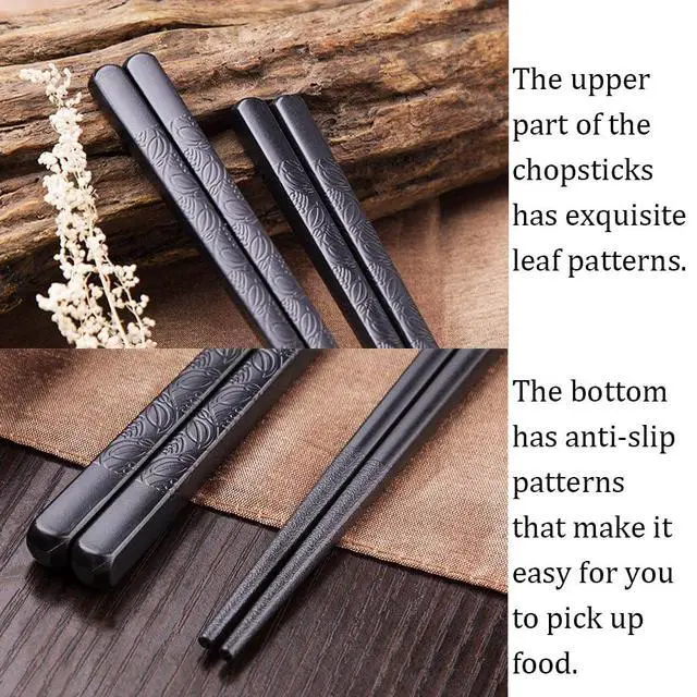 Alt view image 7 of 7 - Metal Chopsticks Reusable Fiberglass Chop sticks with Holder Chinese Japanese Gift Set Chopsticks Set Dishwasher Safe Alloy Chop sticks + Ceramic Cute Panda Chopstick Rest (2 Pairs - Panda)