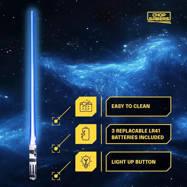 Alt view image 5 of 7 - Lightsaber Star War Chopstick Light Up Lightsaber Chopsticks for Adults Saber Sticks Cool Chopstick Light Up Chop Sticks Light Saber Reusable Lightup Sabers Star War Gifts 2 Pairs Blue/Red