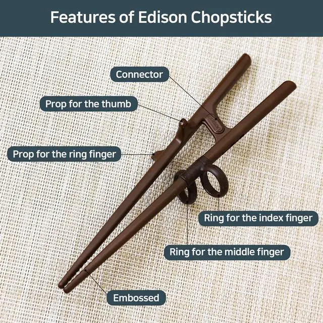 Alt view image 3 of 7 - Training Chopsticks for Adults Right Handed, Beginner, Helper, Trainer, Easy, Practice For Noodle, Suhi (Made in Korea)