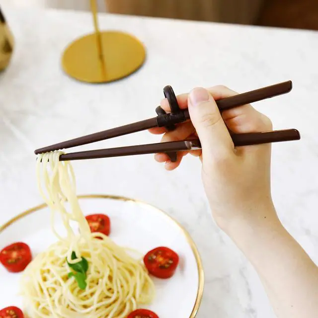Alt view image 7 of 7 - Training Chopsticks for Adults Right Handed, Beginner, Helper, Trainer, Easy, Practice For Noodle, Suhi (Made in Korea)