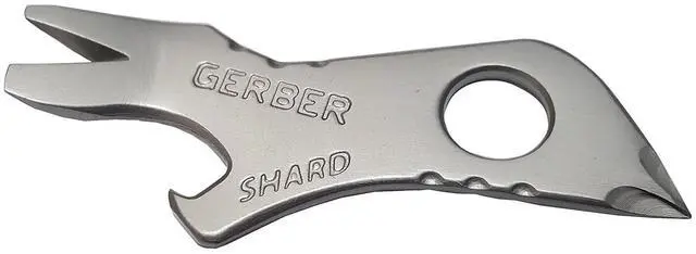 Main image of Gear Shard 7-in-1 Keychain Multitool - Screwdriver, Bottle Opener, EDC Compact Tool - Fathers Day Dad Gifts, Gifts for Men, Silver