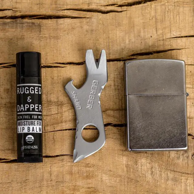 Alt view image 7 of 7 - Gear Shard 7-in-1 Keychain Multitool - Screwdriver, Bottle Opener, EDC Compact Tool - Fathers Day Dad Gifts, Gifts for Men, Silver