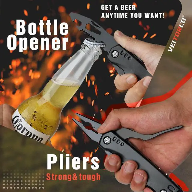 Alt view image 5 of 6 - Gifts for Men Dad, Cool Fathers Day Birthday Gifts Ideas for Men Grandpa Papa from Daughter Wife Son, BEST DAD EVER Gift, All in One Survival Tools Hammer Multitool, Camping Hunting Presents