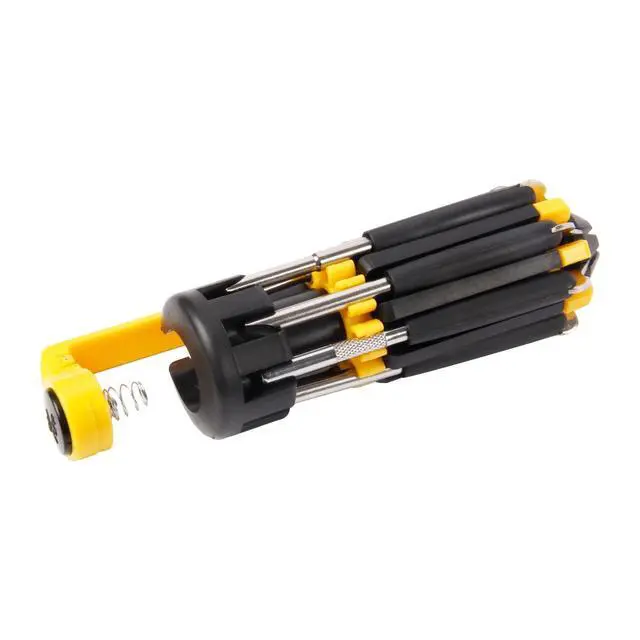 Alt view image 6 of 7 - 8 in 1 Screwdriver with Flashlight, Multi Functional 8 in 1 Screwdrivers Tool Set with Worklight for Household, Auto