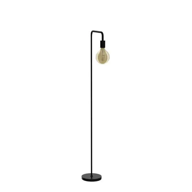 Alt view image 4 of 7 - Floor Lamp, Industrial Floor Lamp, 63 Inch Standing Lamp, E26 Socket, On/Off Footswitch, Whole Metal, ETL Listed, Modern Small Lamp for Bedroom, Living Room, Minimalist, Vintage, Mid Century
