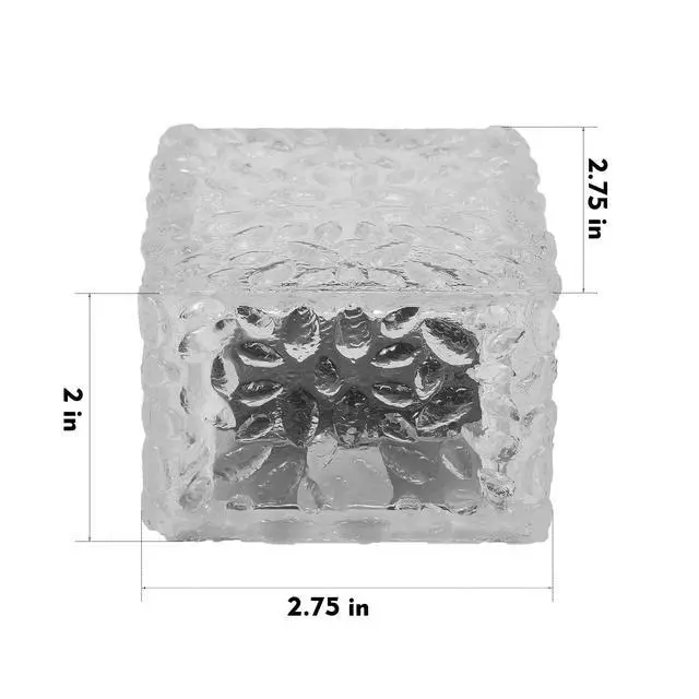 Alt view image 3 of 7 - Solar Brick Lights-Outdoor Solar Lights for Yard-Solar Brick Landscape Path Light 3 Pack LED Light Brick Garden Decor for Pathway Patio Walkway Backyard Decoration