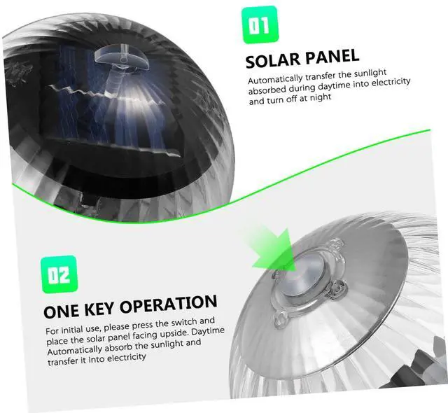 Alt view image 3 of 7 - Solar Powered Water Float Light, Colorful Changing Solar Pool Light Pond Floating Ball Light Globe Night Light for Gargen Swimming Pool